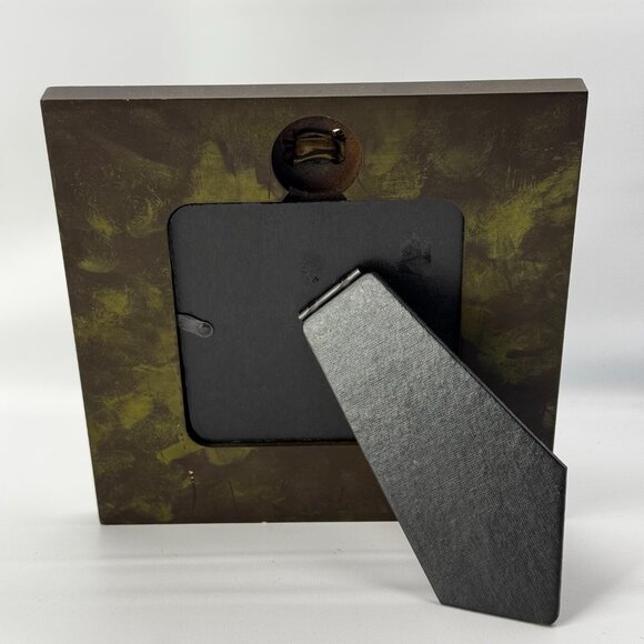 Metal Frame Ornate Bronze Tone with Bow 6.75 x 6.75" - Picture 7 of 9